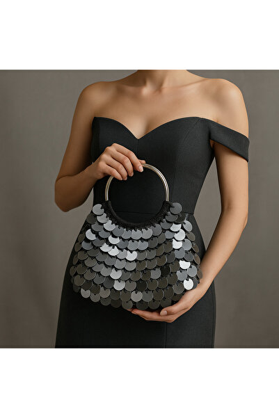 ByLily Sequined, Sequined Evening Dress Bag. Ideal for Weddings, Engagements, and Stylish Evenings