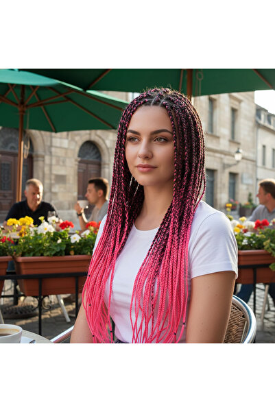 Ethab Ticaret Sen Ombreli / Black / Neon Pink for African Braids and Rasta