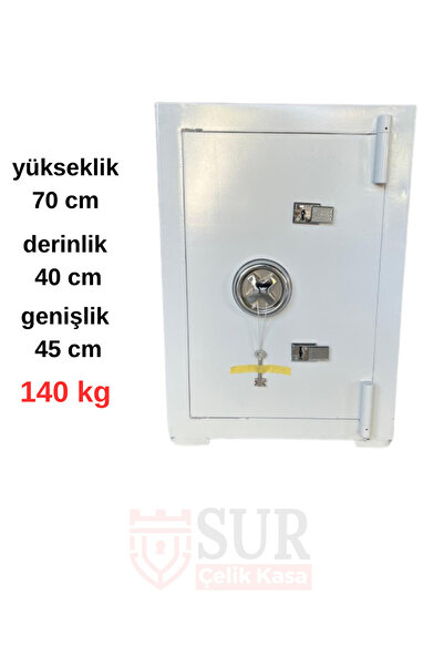 SUR ÇELİK PARA KASALARI 70 cm 140 kg Yangına Dayanıklı  Sur Çelik Para Kasası