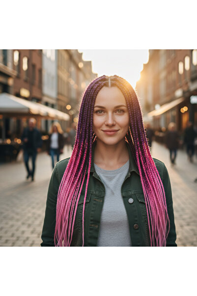 Ethab Ticaret سين أومبري / وردي داكن / وردي / وردي فاتح لتسريحات الشعر الأفري...