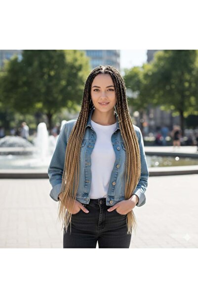 Ethab Ticaret سين أومبري / أسود / بلون العسل للضفائر الأفريقية والشعر الريستا