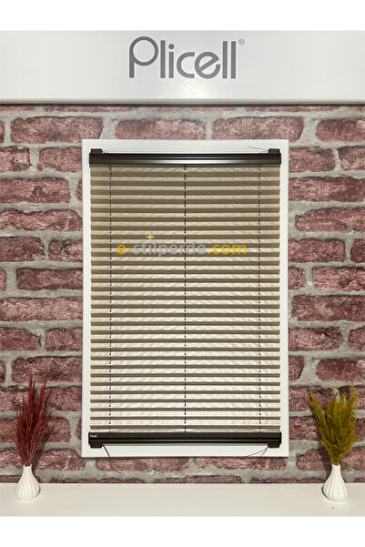 IŞILTI Perde Sistemleri Plicell Plise Perde Moon - 03 Sedefli Açık Kahve