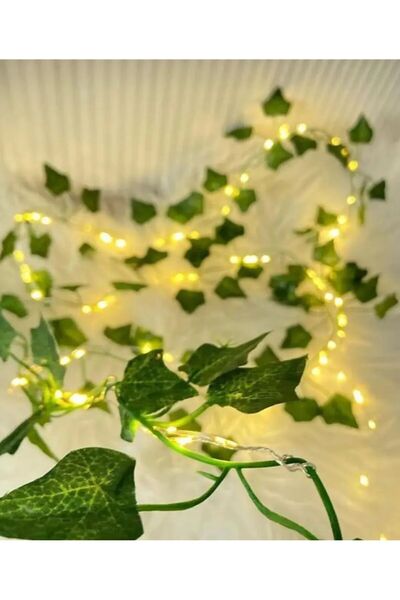 etxShop Yapraklı 230 Cm Yapay Sarmaşık Peri Led Işık 3 Metre Gün Işığı