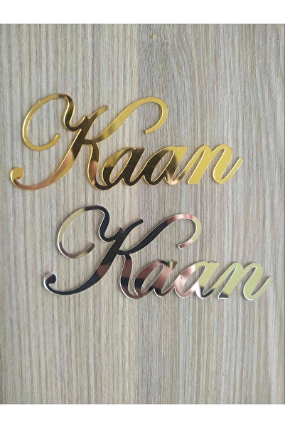 RetroLazer Pleksi İsim Etiket 12x5 cm Kapı süsü Makrome 1 Adet (isim)