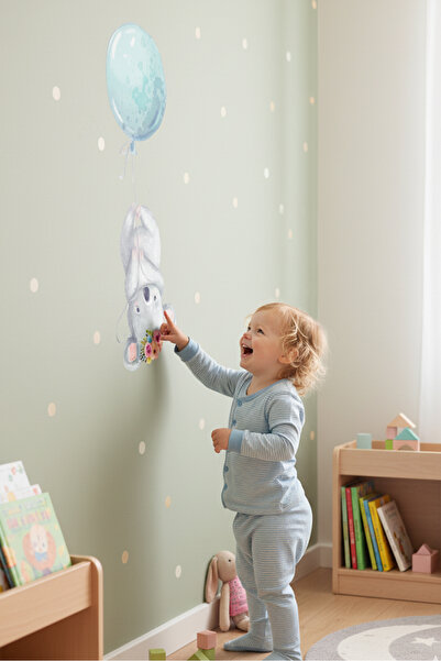 KT Decor Koala Sa deznom Set zidnih naljepnica za dečiju i bebinu sobu, 50 ko...