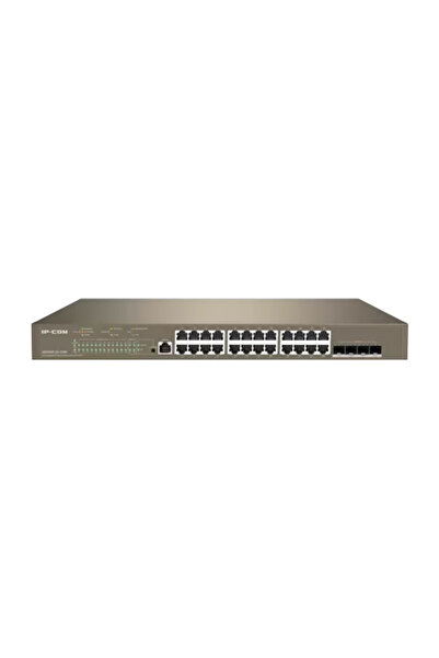 IP-COM Switch cu 24 de porturi PoE 1Gbps, 4 porturi SFP+ 10Gbps, Management Cloud L3 - G5328XP-24-410W