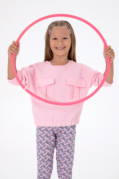 U.S. Polo Assn. Kız Çocuk Pembe Sweatshirt 50290726-VR041