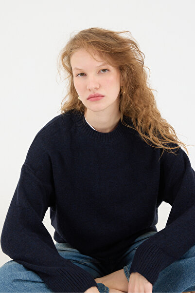 Addax Crew Neck Long Sleeve Knitwear Sweater K3380-A9