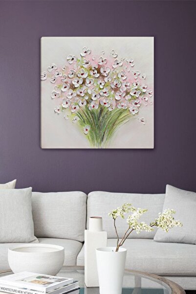 ColorVision Soft White Cherry Flowers Kanvas Tablo