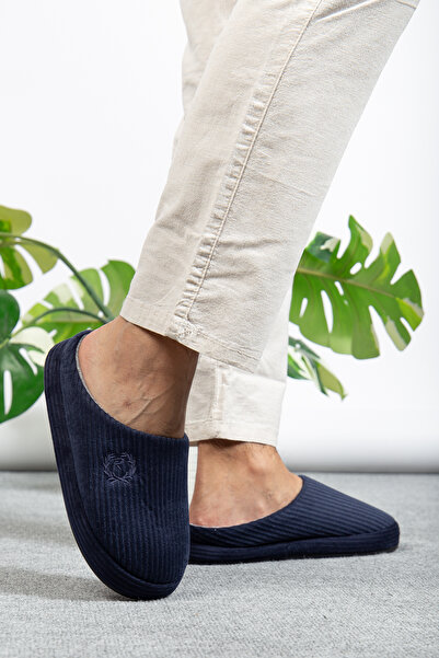 Jackers Вишиті тапочки з м'якою підошвою та хутряною підкладкою для чоловіків