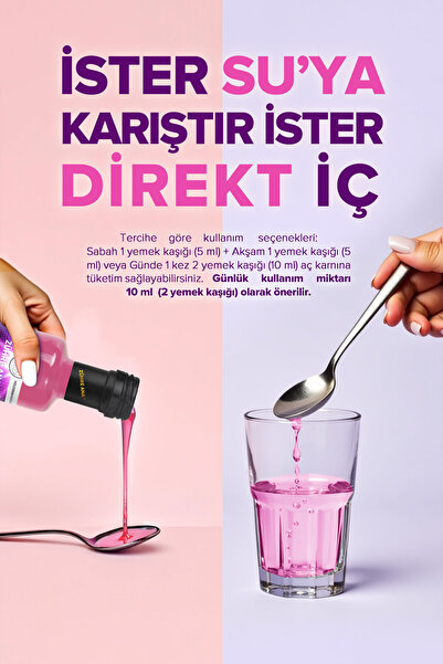 Zühre Ana 5 Tip Hidrolize Kolajen Peptit İçeren Collagen Şurubu