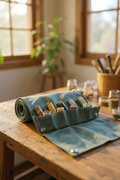 mykhediyevesanatatölyesi Çantalı Kamp Baharatlık Seti Kamp Malzemeleri Su Geçirmez Çadır Karavan