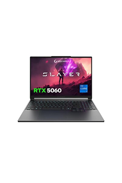 Game Garaj Slayer X7T-5060 C2 Intel Core i7 14650HX 32GB RAM 1TB SSD RTX5060 16" QHD+ 180Hz IPS Free
