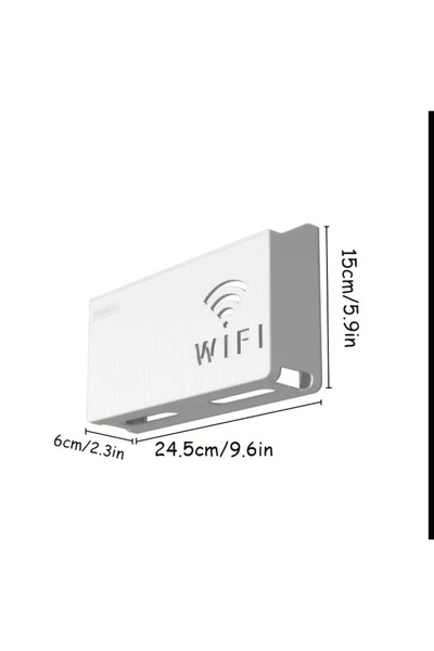 tozlupazar BEYAZ PLEKSİ Wİ-Fİ KUTUSU DUVARA ASILABİLİR SİGORTA VE MODEM SAKLAMA KUTUSU