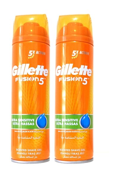 Gillette Tıraş Jeli Fusion 200ml.ultra Hassas X 2 Adet