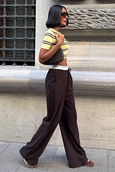 Lijuri Kalhoty s elastickým detailem, pohodlné 0087