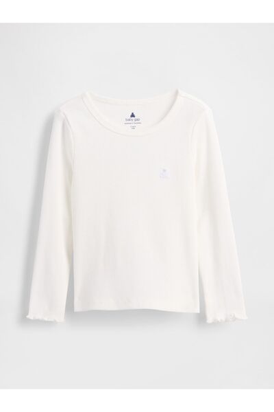 GAP Kız Bebek Beyaz Mix & Match Rib T-Shirt