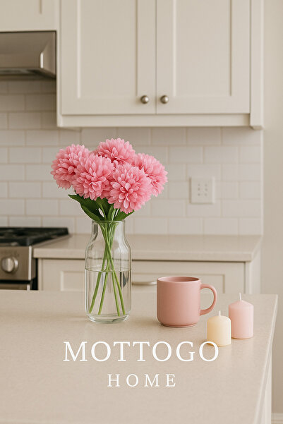 Mottogo Dekoratif Yapay Kasımpatı 5 Çiçekli Buket