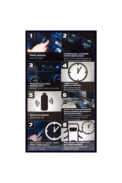 ASTRA LED Koku Giderici Klima Bombası Dezenfektan Sprey 150 Ml, Temizleyici Tazeleyici Strong Desire