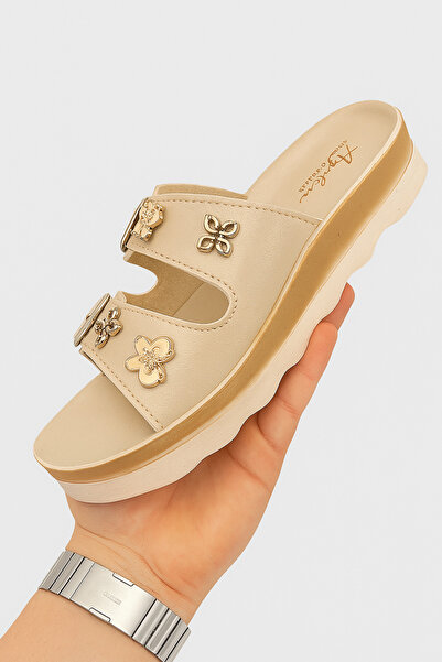 Ayder Double Buckle Anatomical Daily Stylish Sturdy Slippers Soft Sole Luxury Slippers