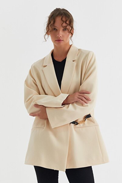 MARKALİSTE Μπουφάν μπεζ Ester Blazer