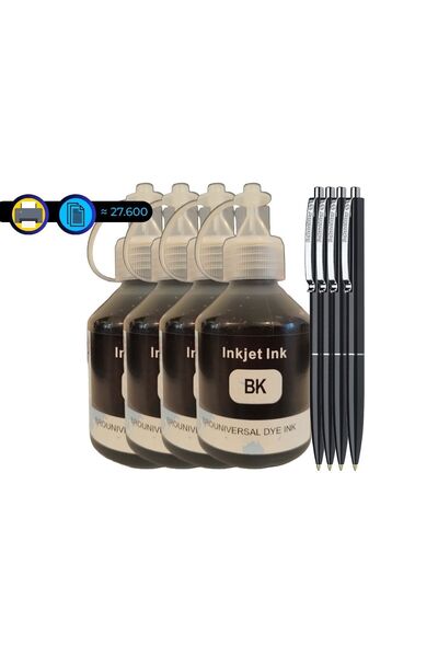 SPEED Set Cartus Cerneala Compatibil 4x BTD60BK Negru 27.600 pagini si pix Sc...