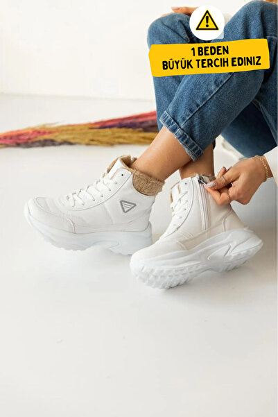 Zerenyus Abra Super Light Orthopedic Wool Lined Women's Sports Boots - White