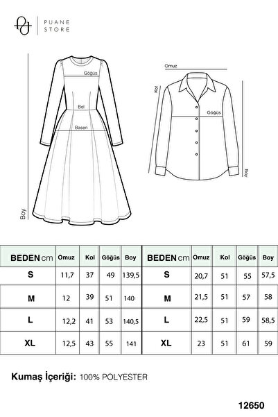 Puane Kadın Beli Kemerli Gömlek Elbise - 12650ELB - Sarı