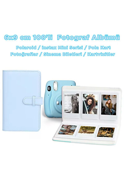 Trendfone Instax Mini Serisi Için 108 Fotoğraf Kapasiteli Albüm