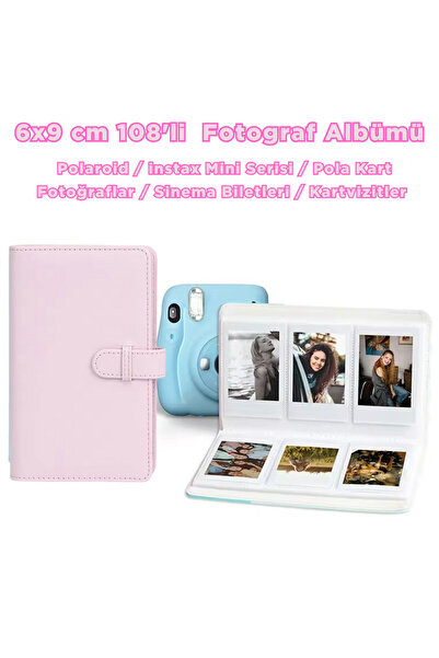 Trendfone Instax Mini Serisi Için 108 Fotoğraf Kapasiteli Albüm