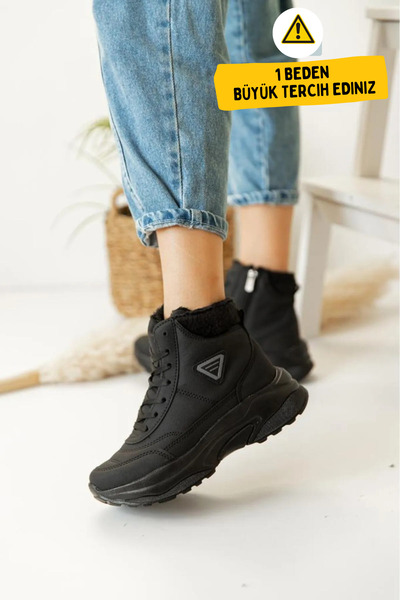 Zerenyus Abra Суперлегкі ортопедичні жіночі спортивні черевики з вовняною підкладкою - чорні