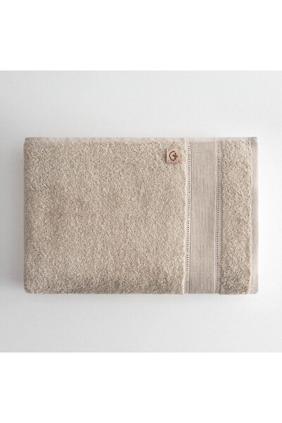 Ecocotton Lida Bath Towel 100% Organic Cotton Hole Work Beige 80X150 cm