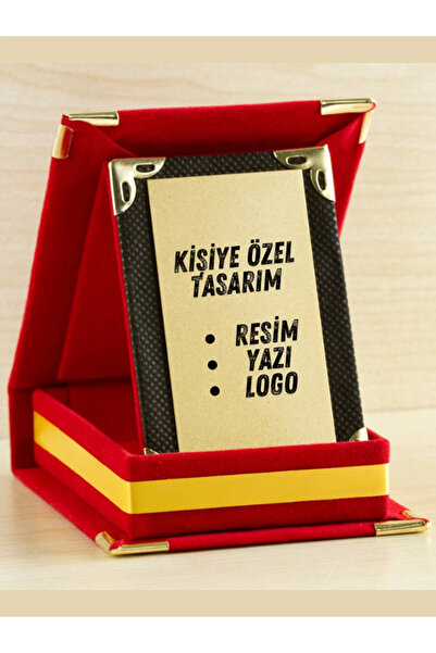 Özcan Tasarım Kişiye Özel Mini Plaket - Resimli Plaket - Hediyelik Plaket