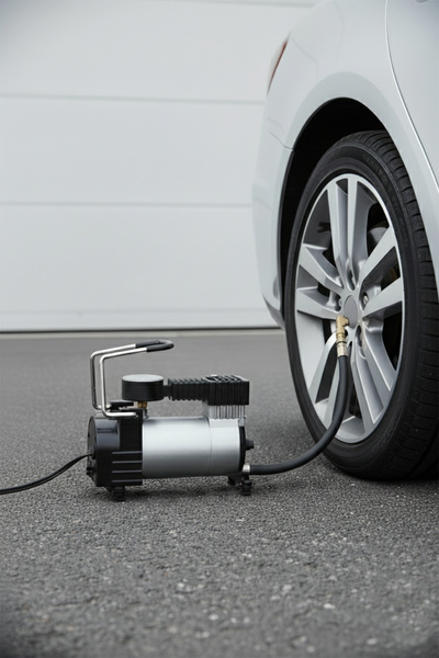 Fischer Taşınabilir Mini Kompresör 12V 120W - Araç Çakmak Girişli Lastik Şişirme Pompası (100 PSI)