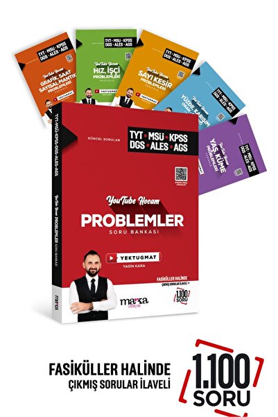 Marka Yayınları Yektuğ Mat Youtube Hocam TYT MSÜ KPSS DGS ALES AGS Problemler Soru Bankası