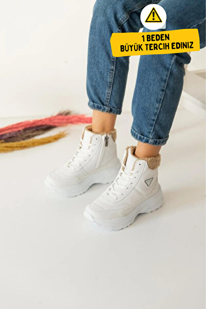 Zerenyus Abra Суперлегкі ортопедичні жіночі спортивні черевики з вовняною підкладкою - білі