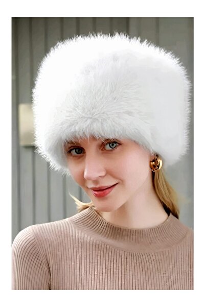 LadyColor Soylu Women's Best-Selling Winter Hat Bucket Plush Imported Hat Warm Faux Fur