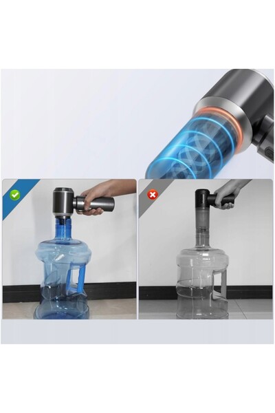 Flippy Portable Vacuum Cleaner for Car & Home, 3 Speeds, USB-C Fast Charge, 2000mAh, 7 Nozzles, Blac