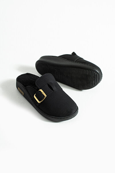 Polomia Comfort Παντόφλες εξωτερικού χώρου Sabo με εσωτερική εισαγωγή από ψεύτικη γούνα και ρυθμιζόμενη αγκράφα από σουέτ - Alvin