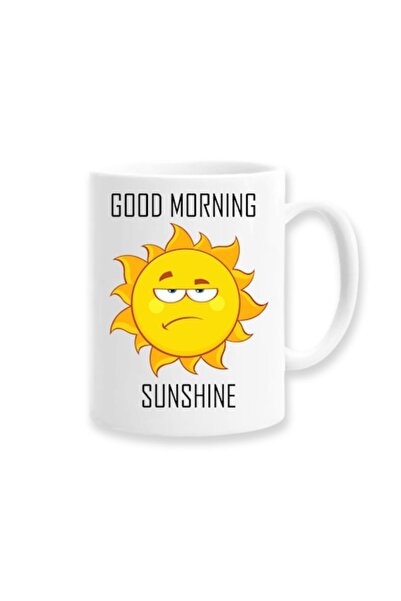 OEM Mug with message: Good morning sunshine, Betaprint, 330ml, white, ceramic