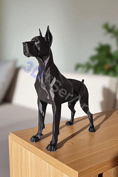 3D SerArt Danua Köpek 30 CM Dekoratif Ev ve Salon Süsü