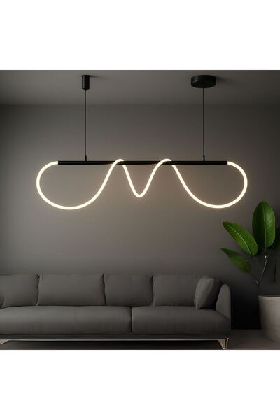 ALC-Shop Πολυέλαιος LED με τηλεχειριστήριο Divino, 24W, με ρύθμιση φωτεινότητας, 4000K, Μαύρος