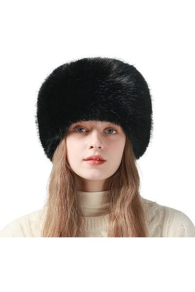 LadyColor Soylu Women's Best-Selling Winter Hat Bucket Plush Imported Hat Warm Faux Fur