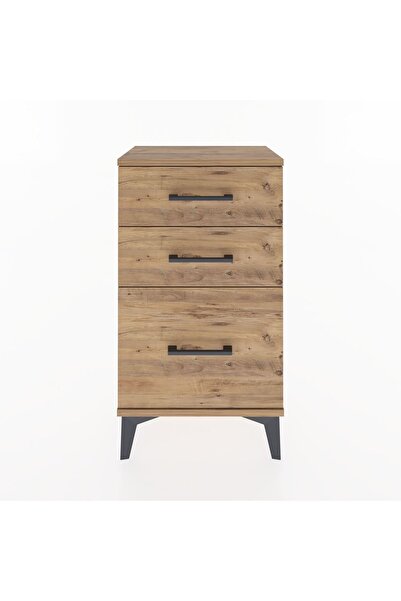 Dienni Arges Komodin 3 Çekmeceli 44x30x80 Çam-Çam