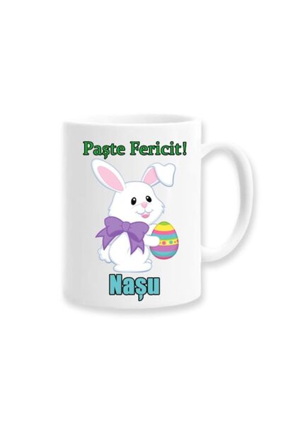 OEM Cană personalizată pentru Nas cu mesajul „Paște fericit, Nasu”, Betaprint...