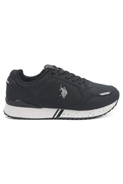 U.S. Polo Assn. Men's Black Sneakers - Iconic Branding for a Clean Look