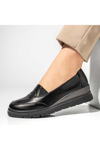 Modlet.ro Pantofi sport negri cu platformă pentru femei MOD13007