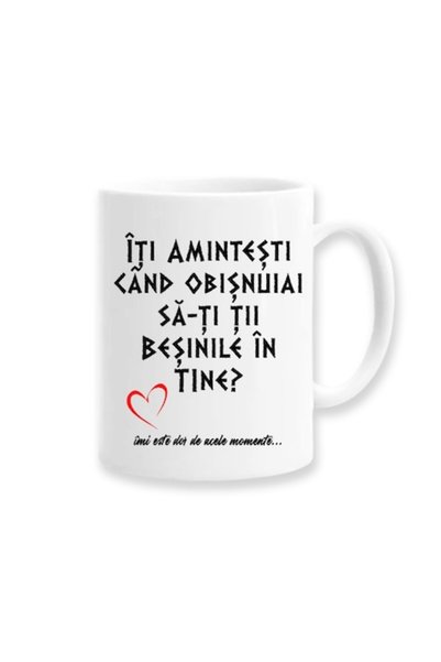 OEM Cană personalizată cu text amuzant: „Îți amintești când obișnuiai să-ți ț...