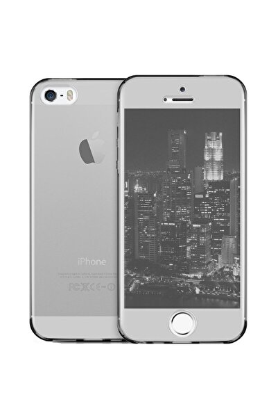 Apple Твърд гръб Husa за iPhone 5/5S, сив, прозрачен