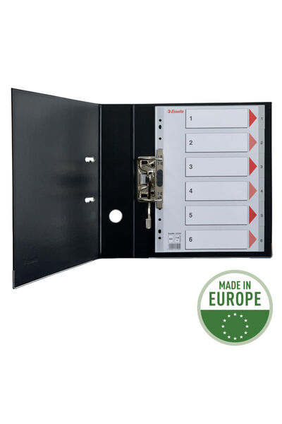 Esselte index, plastic, , A4, 1-6, grey